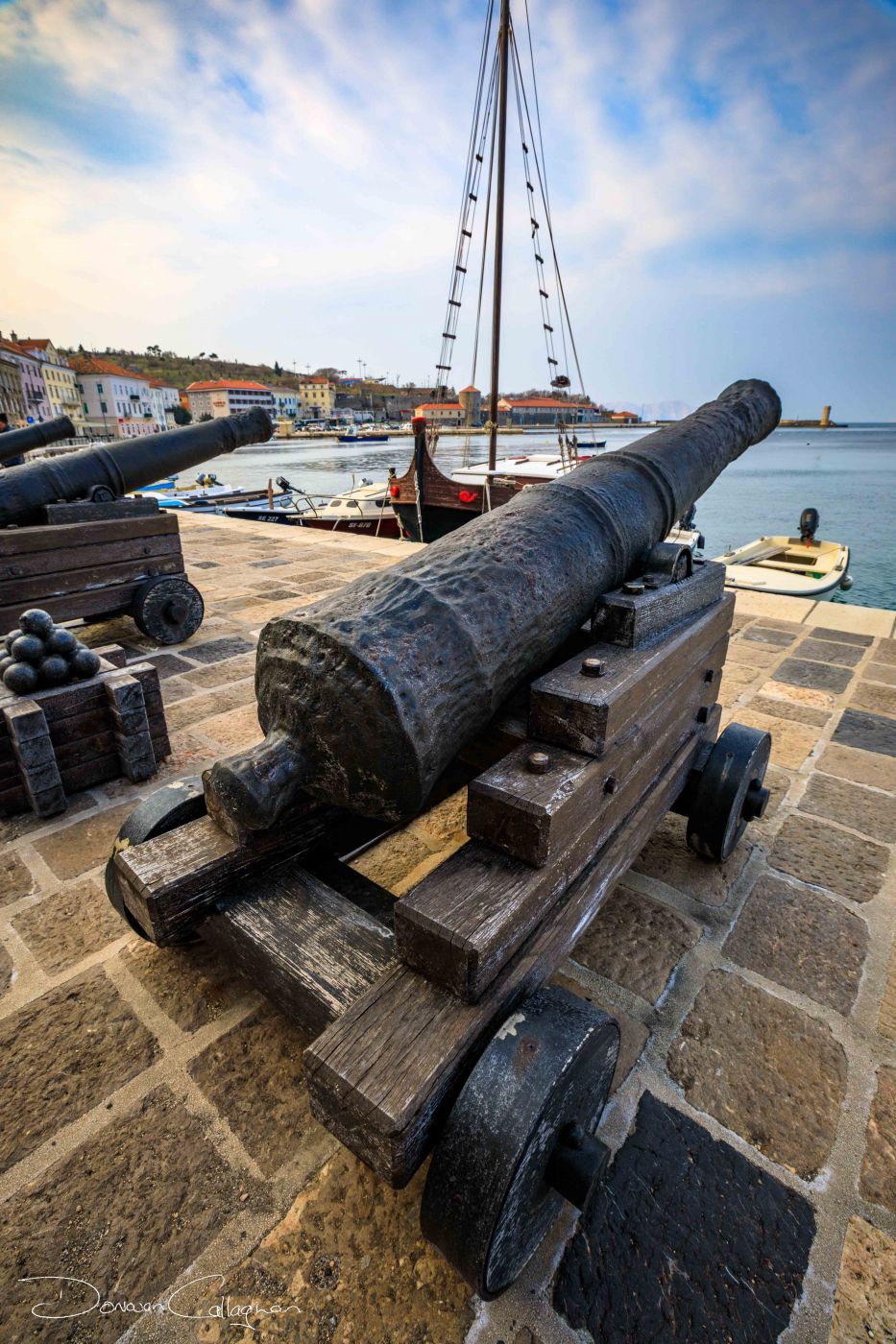Cannon Senj Harbour, Croatia