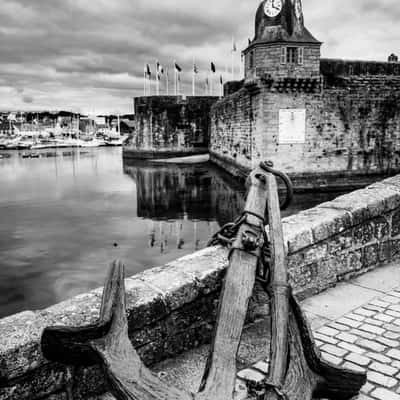 Closed city of Concarneau., France