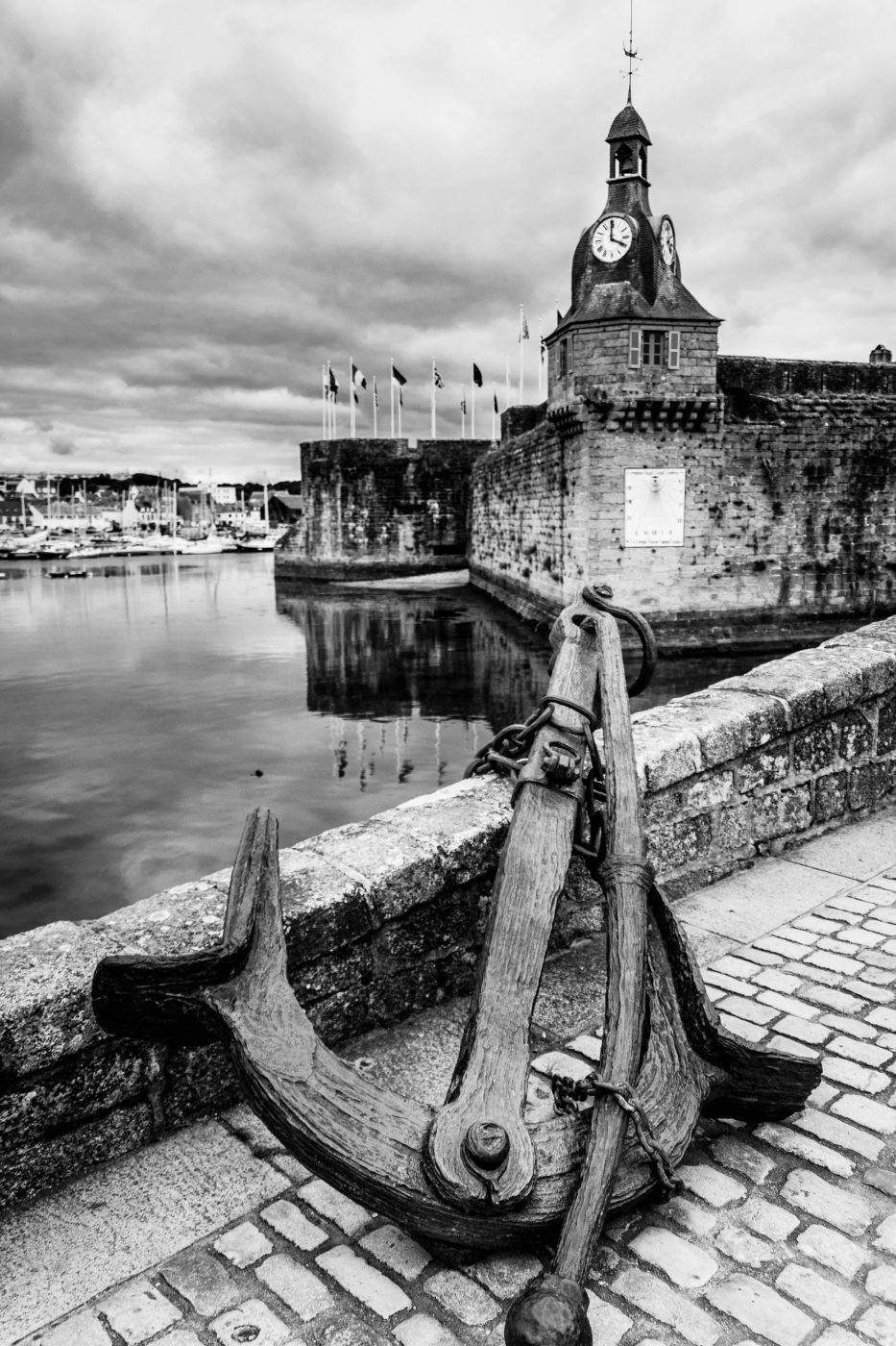 Closed city of Concarneau., France