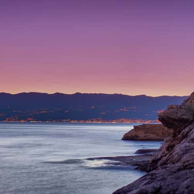 Coastline south of Rijeka, Croatia