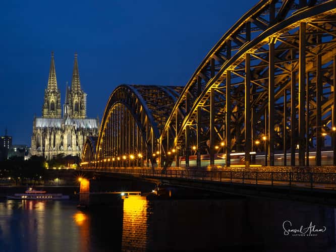 Hohenzollern Bridge with Cologne Cathedral, Cologne