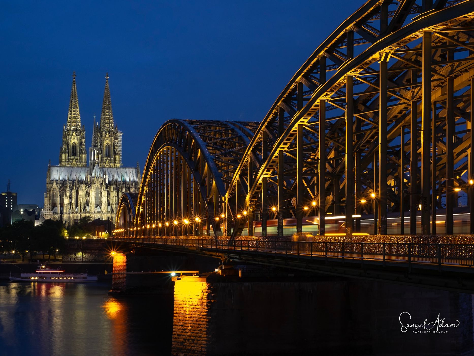 Hohenzollern Bridge with Cologne Cathedral, Cologne, Germany