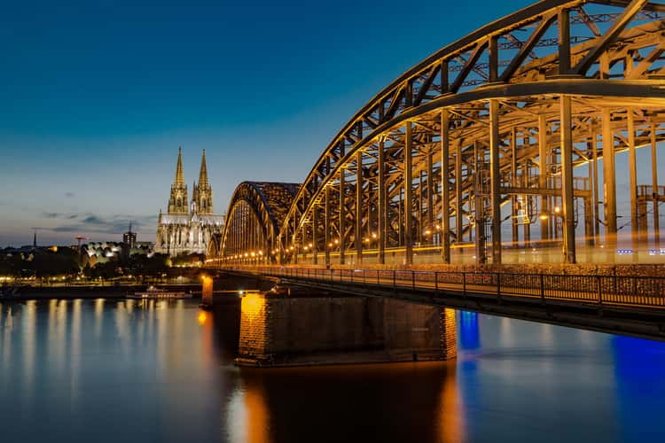 Hohenzollern Bridge with Cologne Cathedral, Cologne