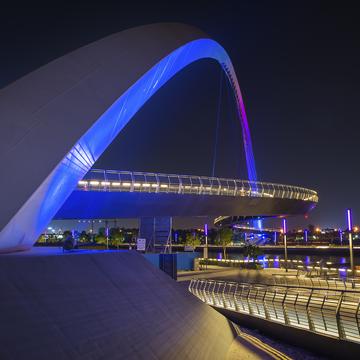 Tolerance Bridge from the side, Dubai, United Arab Emirates