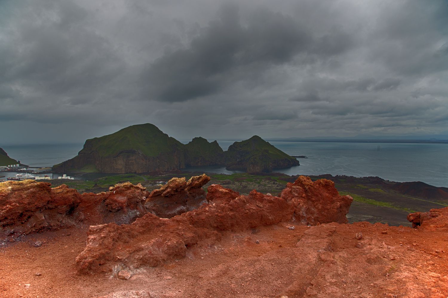 Eldfell crater, Iceland