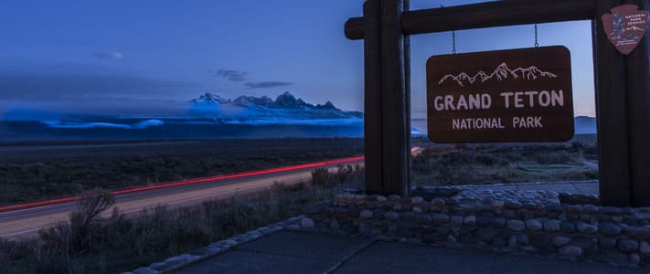 Entry to the Tetons