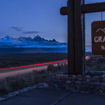 Entry to the Tetons, USA