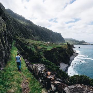 Hike towards Faja Grande, Flores, Azores, Portugal