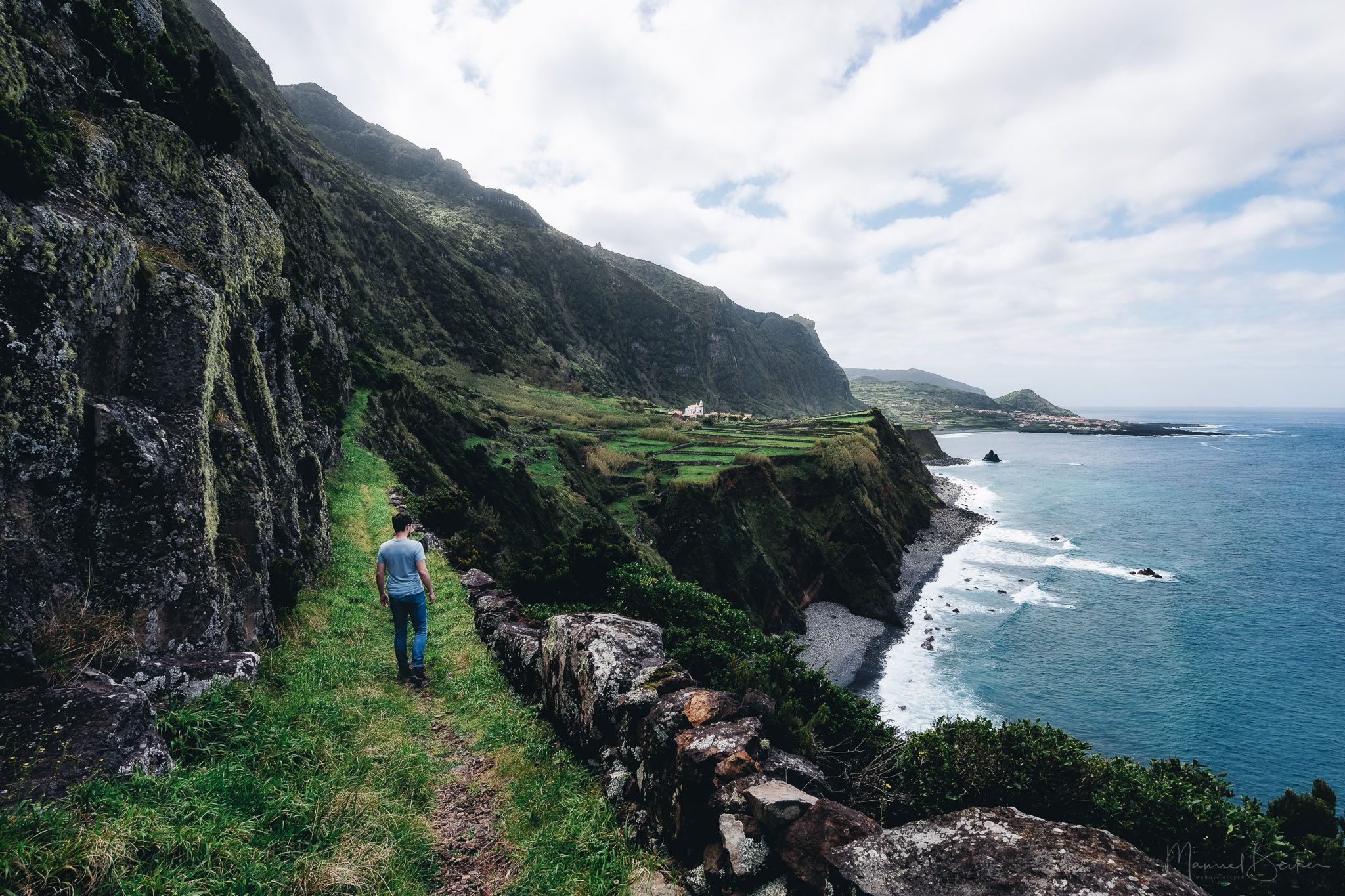 Hike towards Faja Grande, Flores, Azores, Portugal