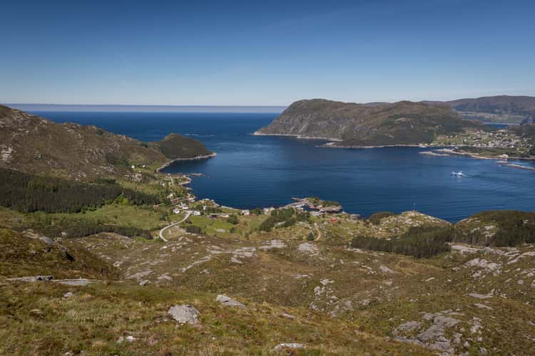Husevåg overview from Mt. Blåfjellet