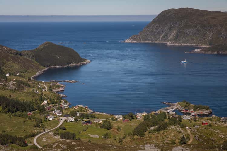 Husevåg overview from Mt. Blåfjellet
