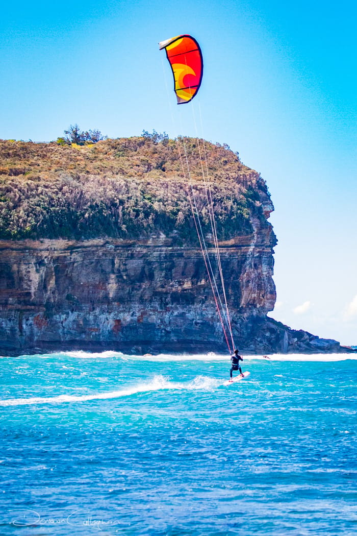 Kite Surfing Mona Vale Beach Sydney, Australia