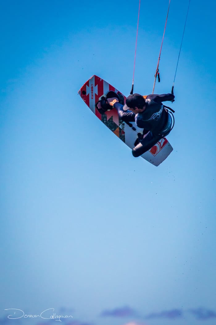 Kite surfing with air Mona Vale Sydney, Australia