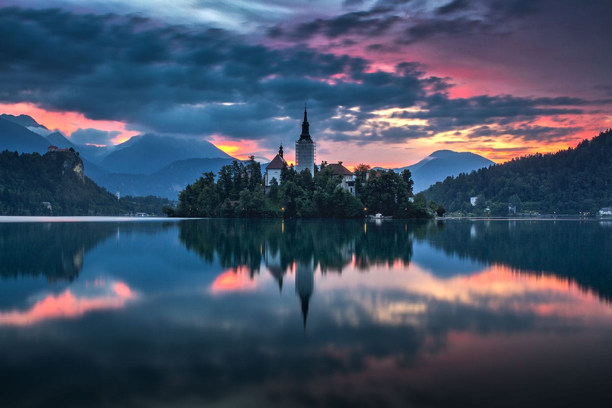 Lake Bled, Julian Alps, Slovenia