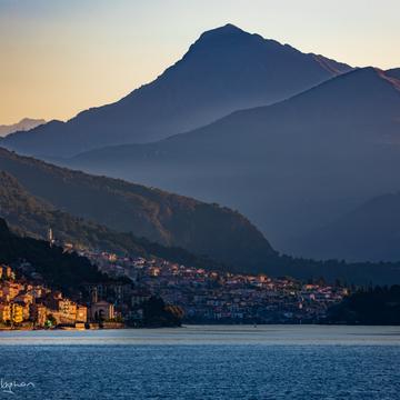 Lake Como first rays of daylight, Italy