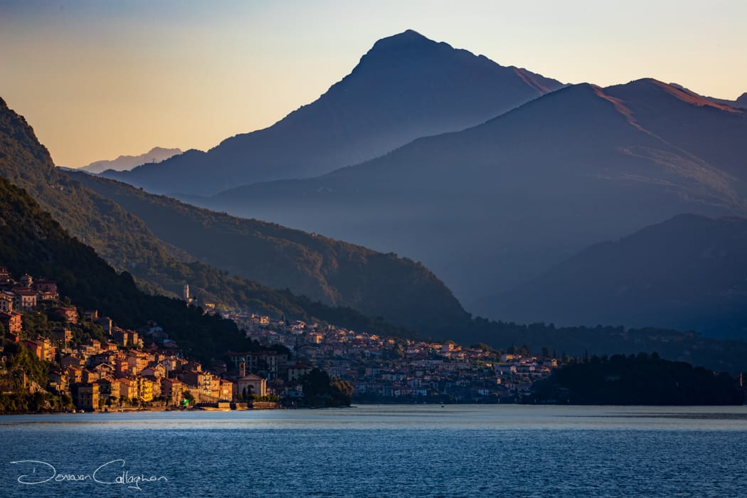 Lake Como first rays of daylight, Italy
