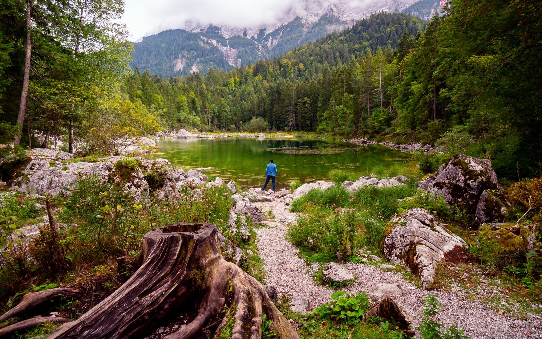 Lake Frillensee near Eibsee, Germany