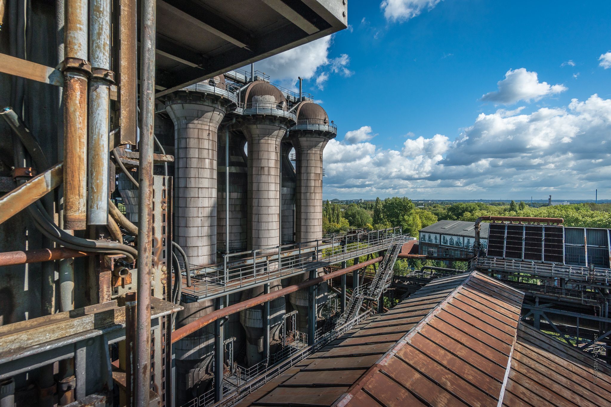 View from Furnace 5, Duisburg-Nord Landscape Park, Germany