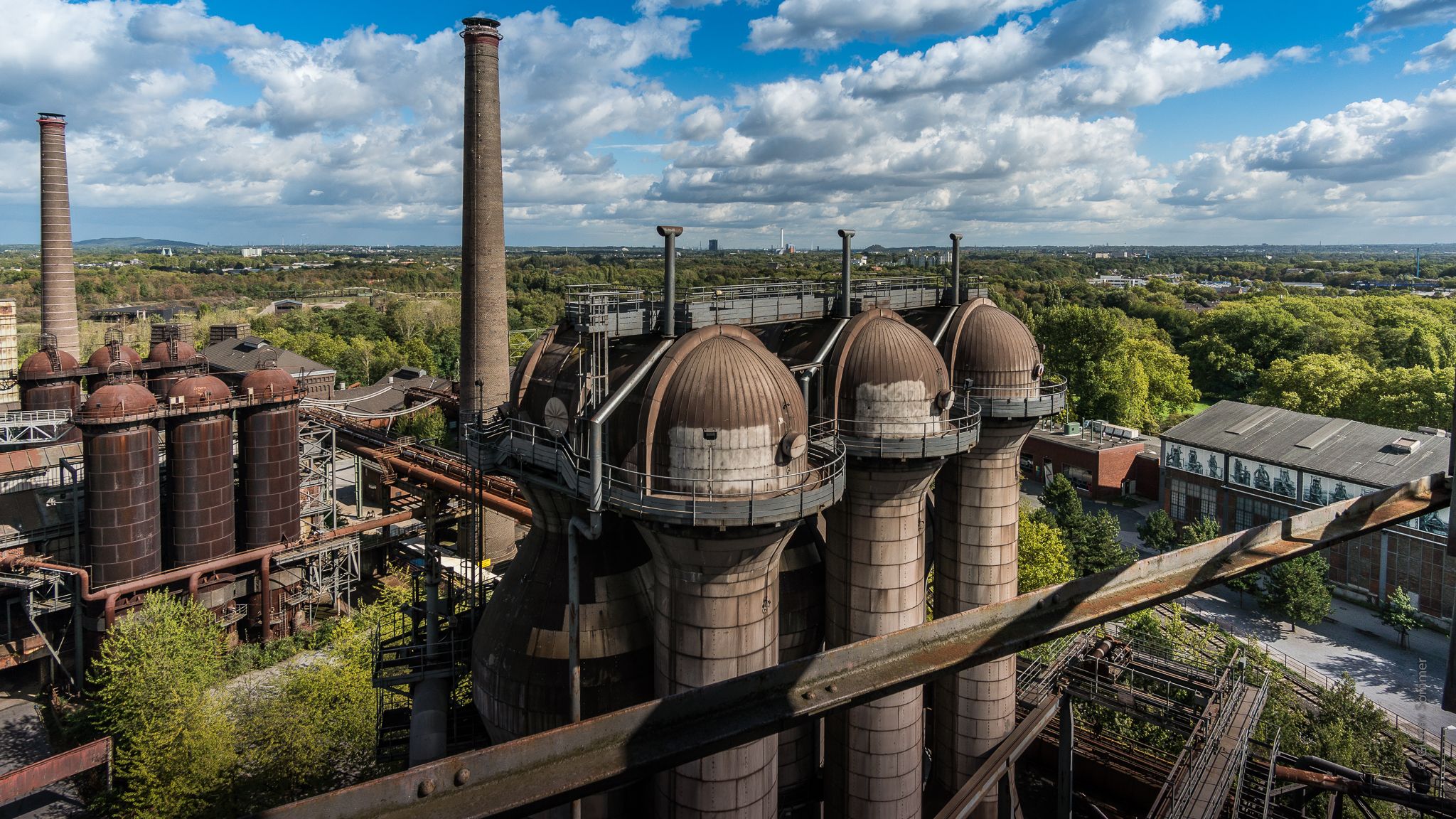 View from Furnace 5, Duisburg-Nord Landscape Park, Germany