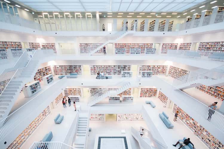 Inside City Library, Stuttgart