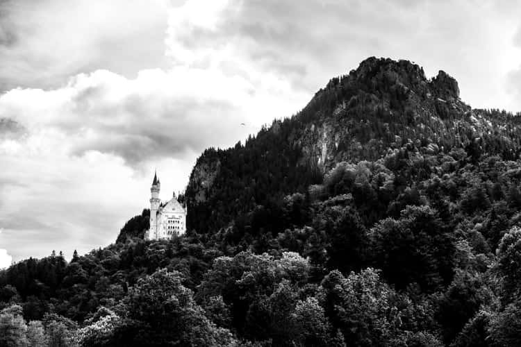 Lower view of Castle Neuschwanstein