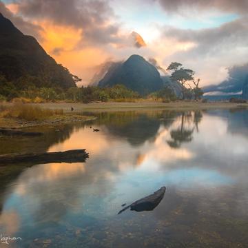 Milford Sound Sunset, New Zealand