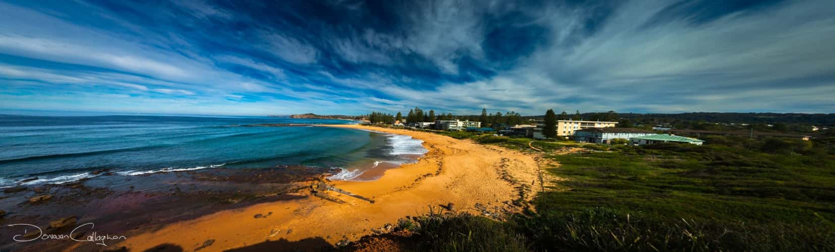 Mona Vale Beach from the Head land Sydney
