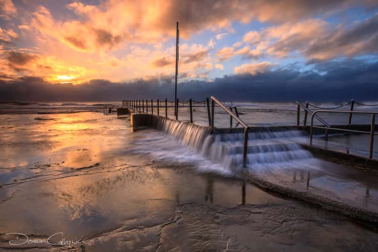 Mona Vale Ocean Pool at sunrise, Sydney