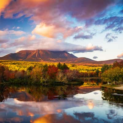 Mt Katahdin in Autumn, USA