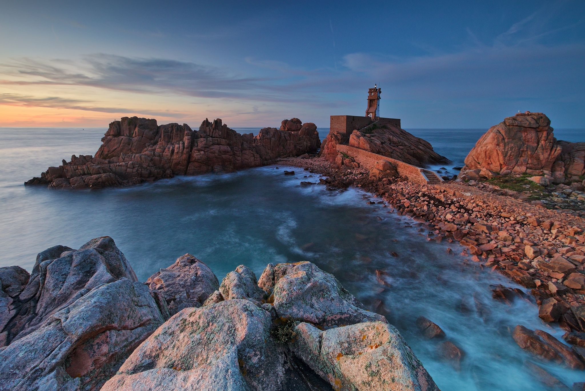 Paon Lighthouse, Brehat Island, France