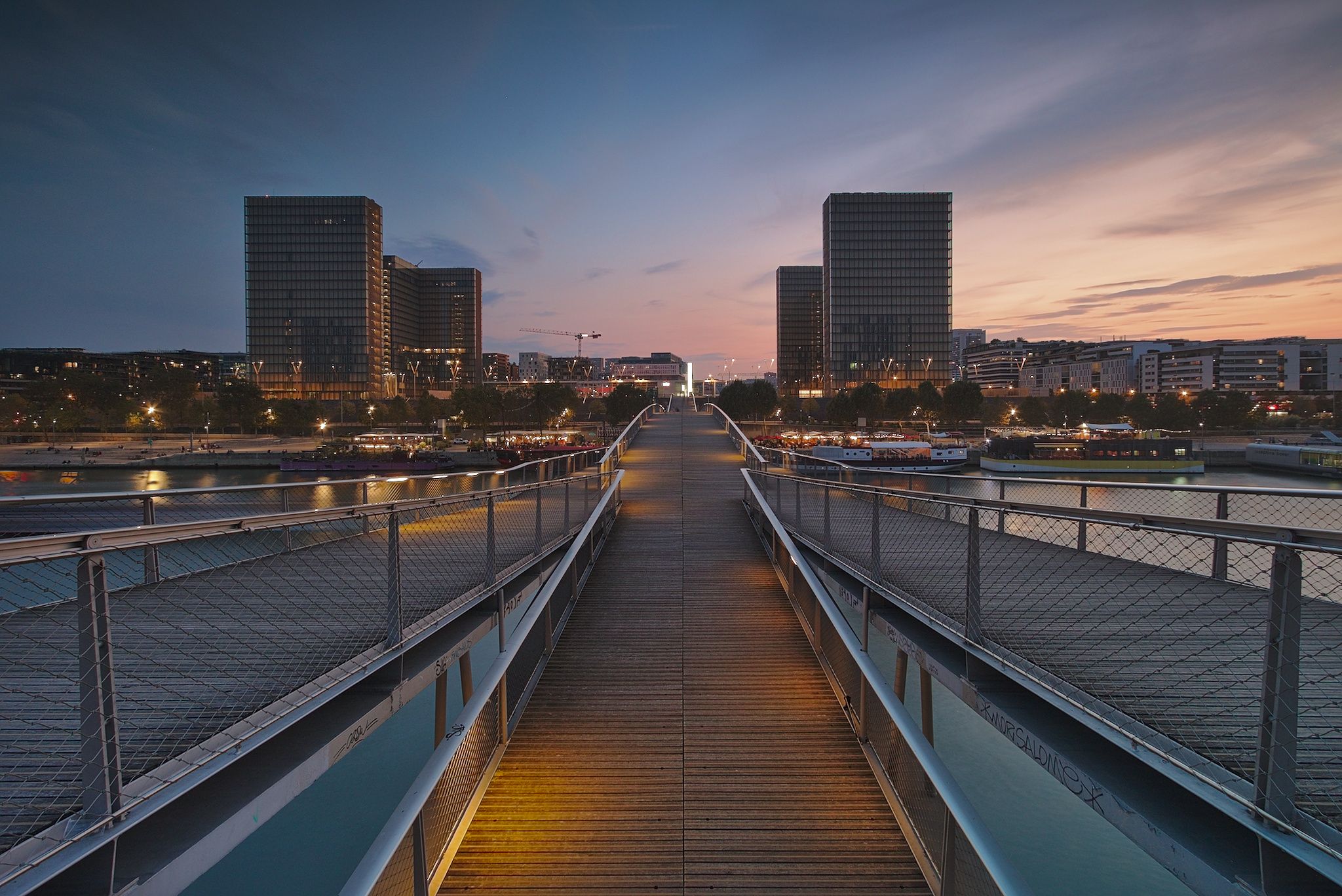 Paris, Simone de Beauvoir bridge, France