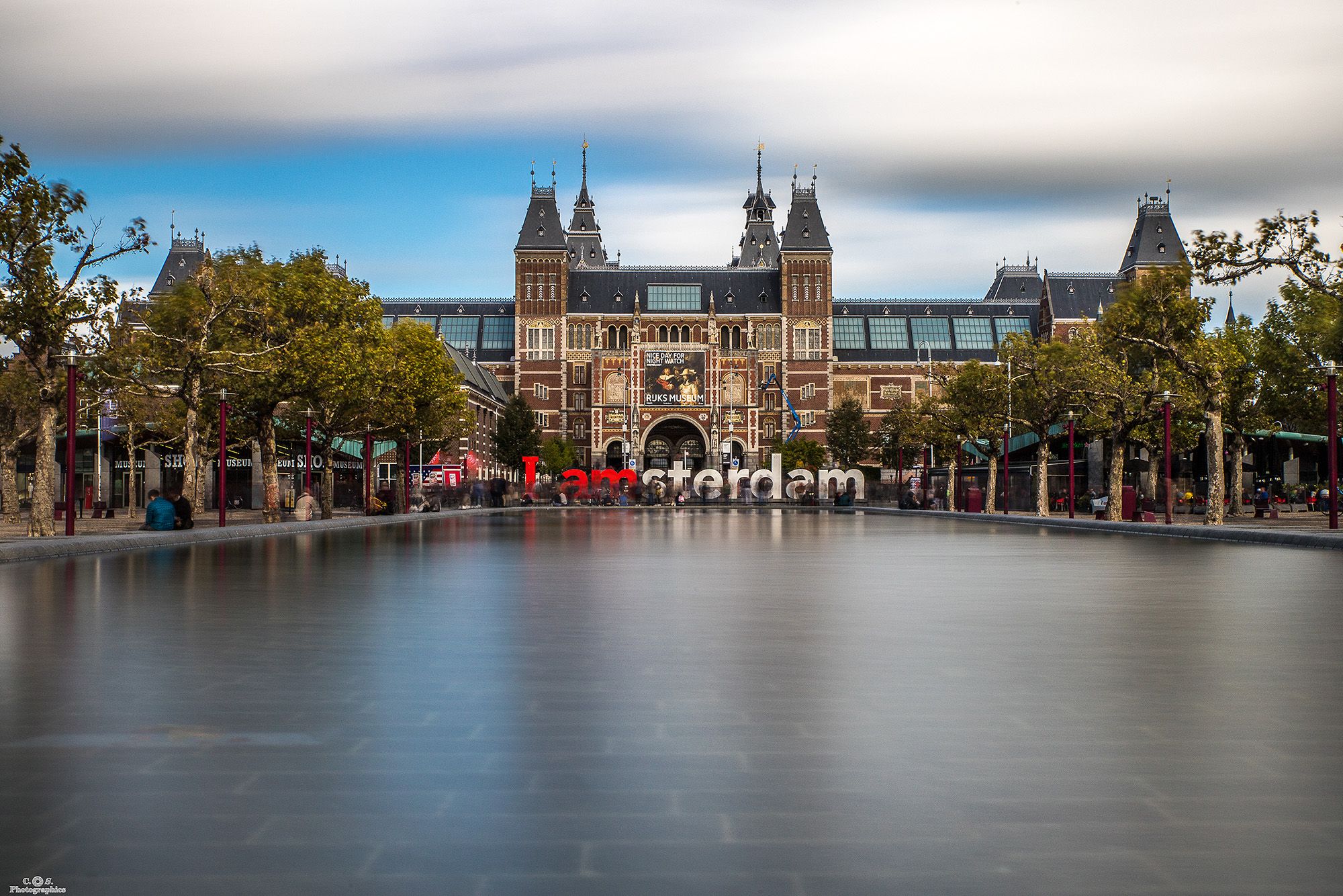 Rijksmuseum Reflecting Pool, Amsterdam, Netherlands