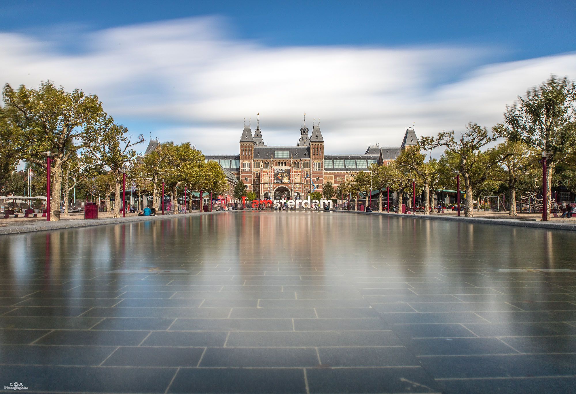Rijksmuseum Reflecting Pool, Amsterdam, Netherlands
