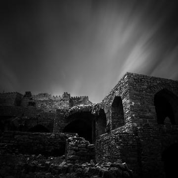 Ruins, in BW, India
