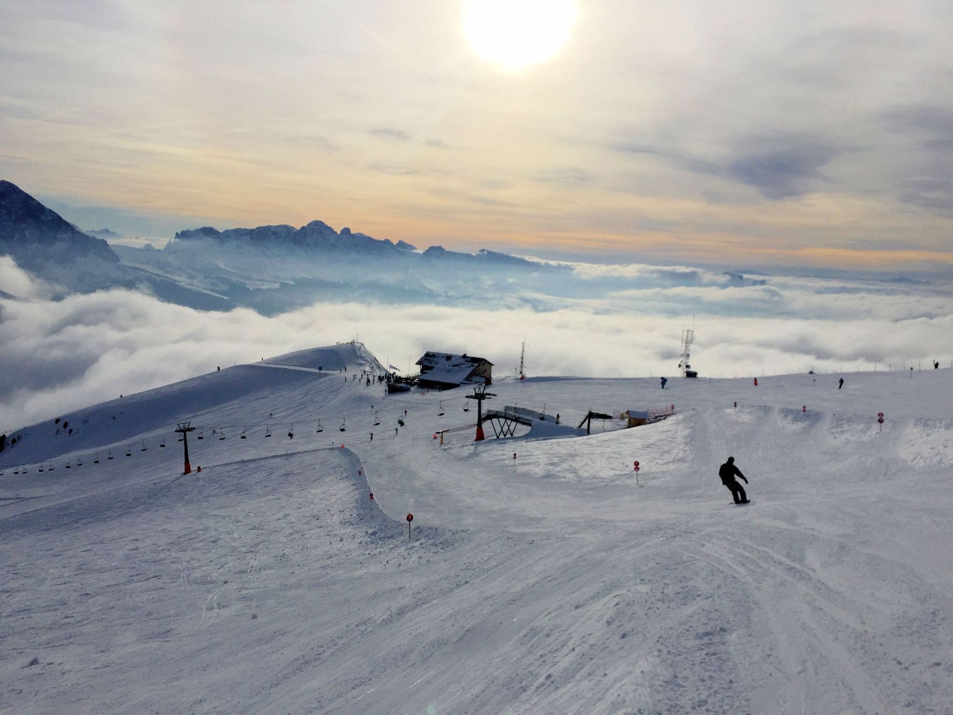 Winter in Seceda, Italy
