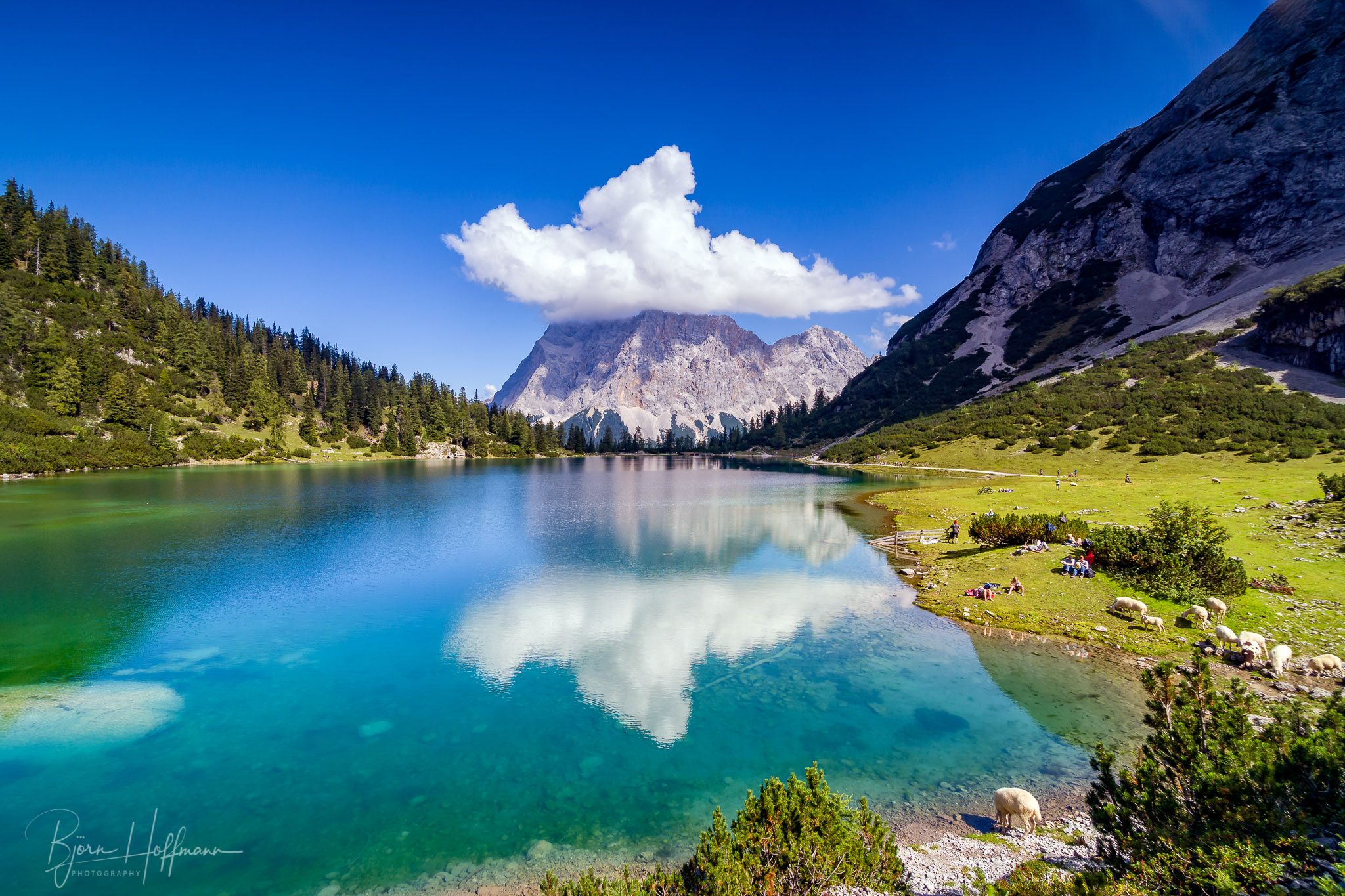 Seebensee, Zugspitze View, Austria