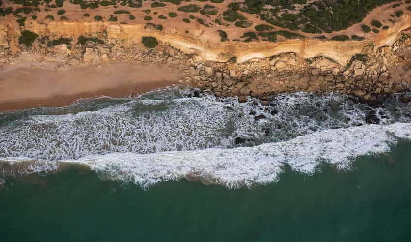 Shoreline from the air