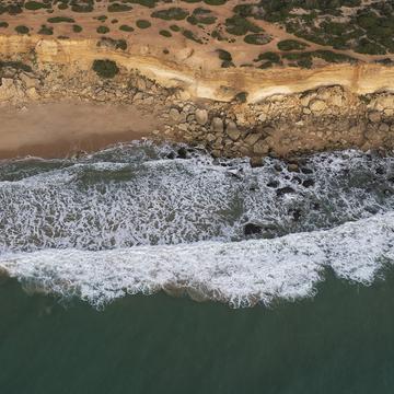 Shoreline from the air, Spain