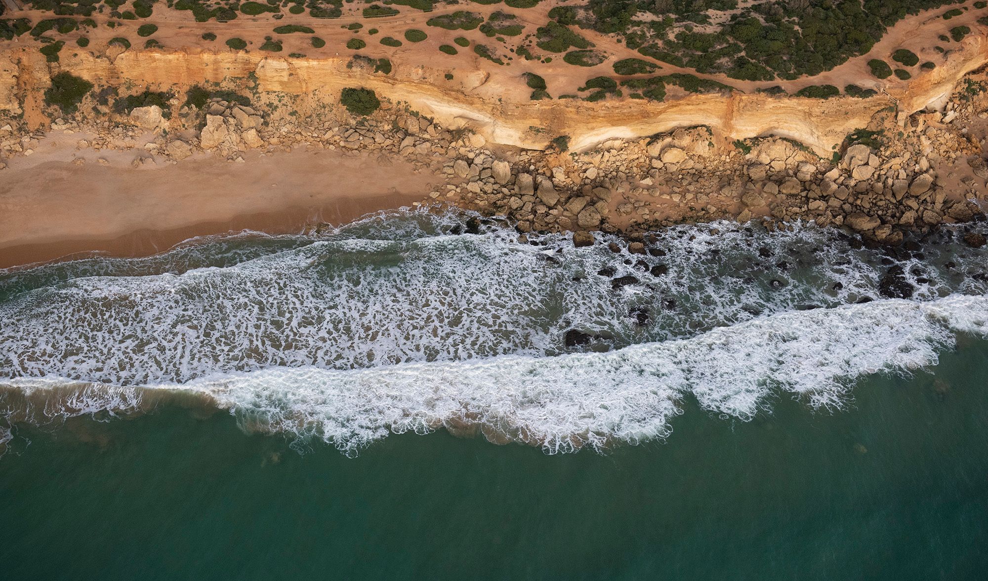 Shoreline from the air, Spain