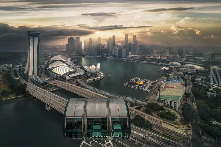 Skyline from Singapore Flyer