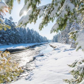 Snow Covered River, USA