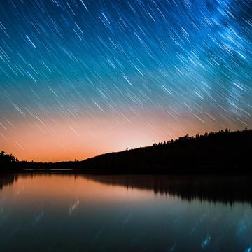 Stars over Fox Pond, USA