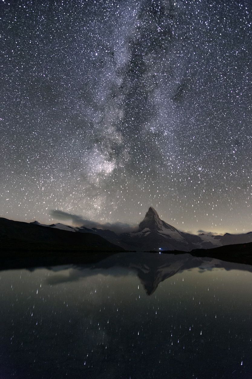 View to Matterhorn from Stelli Lake, Switzerland