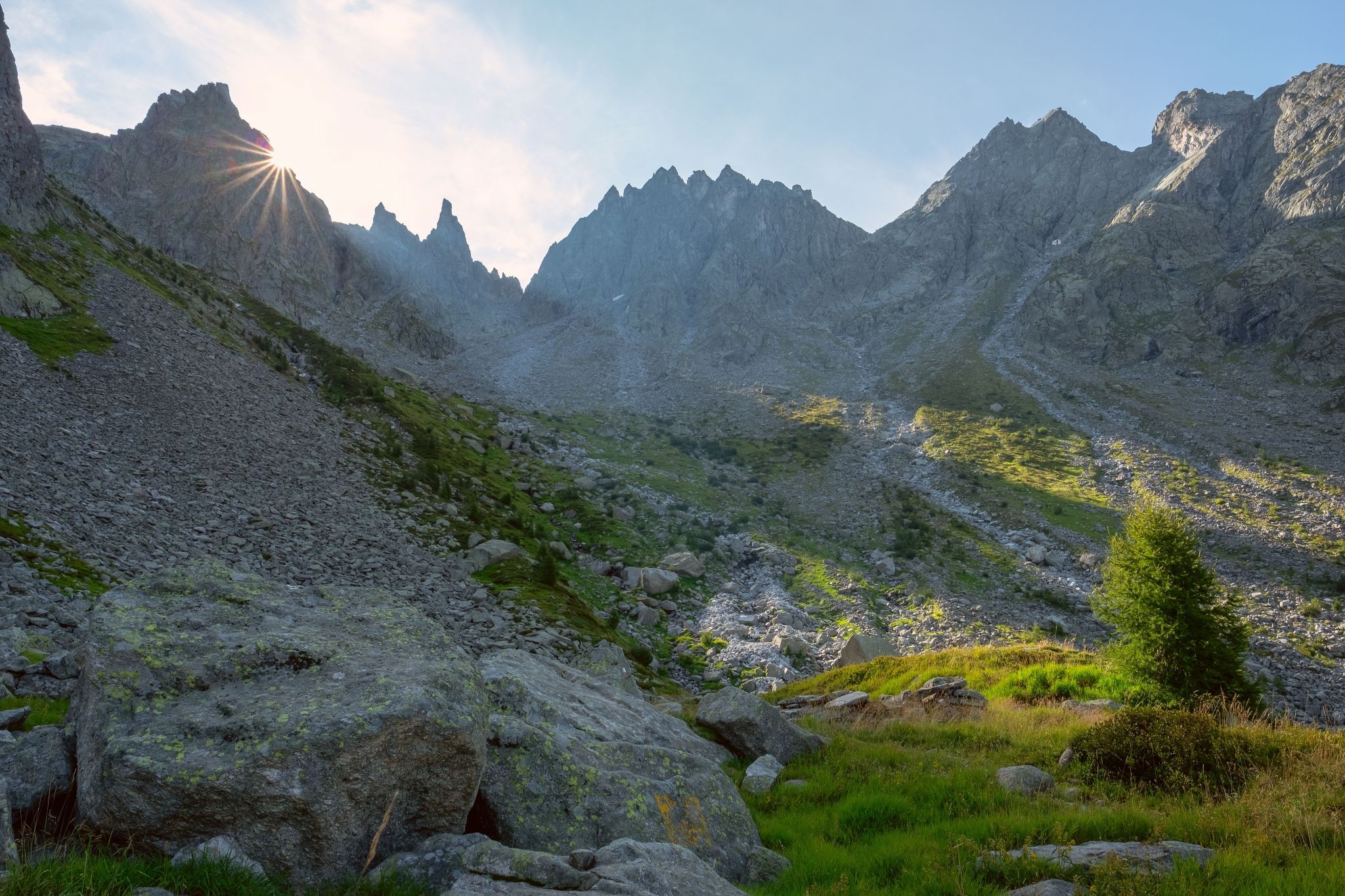 Sunrise at Passo del Barbacan 2598m, Italy