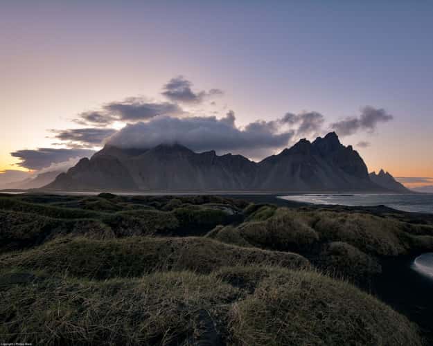 Sunrise at Stokksnes Beach