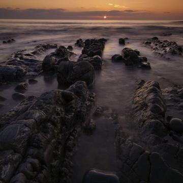 Sunset at Sandymouth Beach, United Kingdom