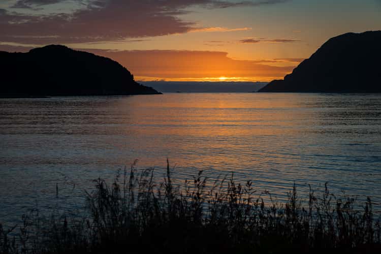 Sunset view at Husevåg