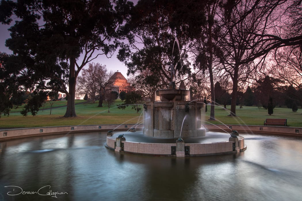 The MacRobertson Fountain Melbourne Surise, Australia