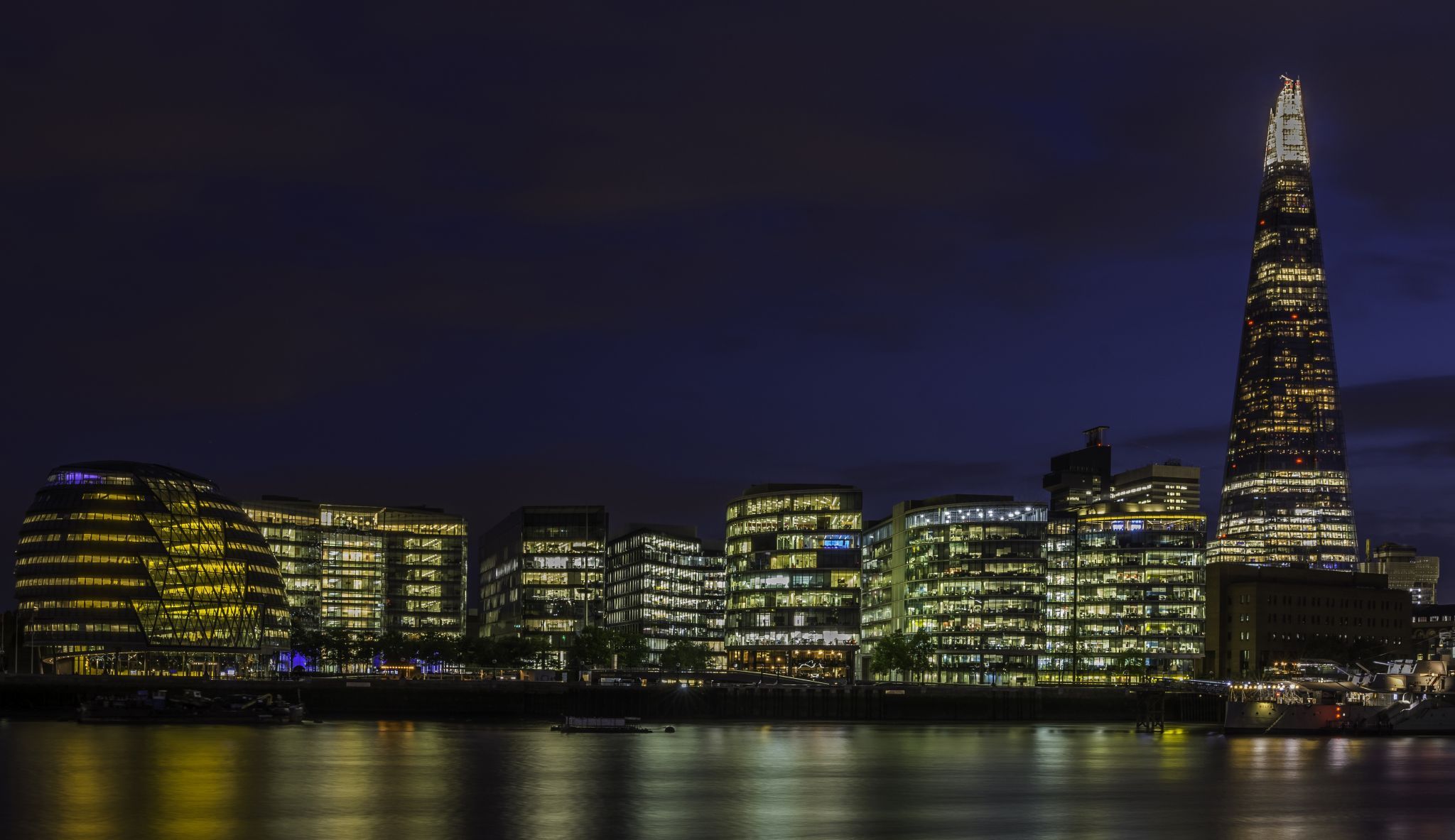 The Shard at night, London, United Kingdom