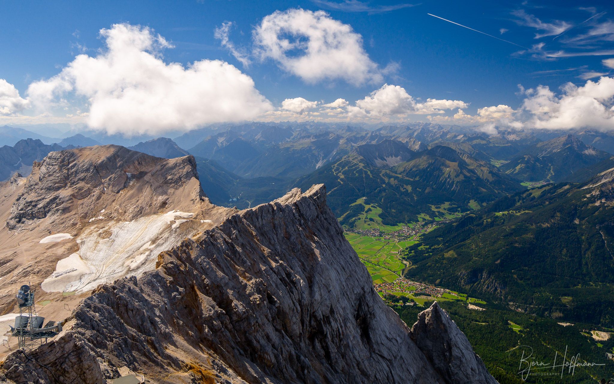 View from the Zugspitze, Germany